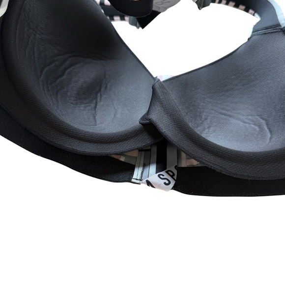 Victoria's Secret Sport Bra 34DDD Multicolor High Impact Zip Front Gym Workout - Picture 5 of 8